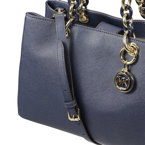 mk navy blue purse|michael kors blue handbags clearance.